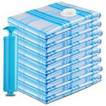 Storage Master Space Saver Bags, Vacuum Storage Bags for Travel & Home (8 Jumbo)