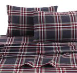 Tribeca Living Heritage Plaid 5 oz Flannel Printed Extra Deep Pocket Sheet Set, 4 Pieces, Queen, Multicolor HEPL170DPSSQU