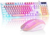 CHONCHOW Cute Pink Gaming Keyboard 