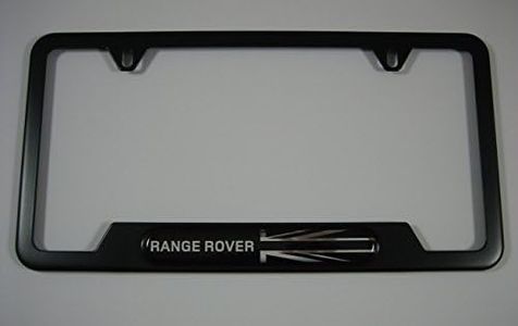 Genuine Land Rover/Range Rover Black Jack License Plate Frame - Matte Black Finish