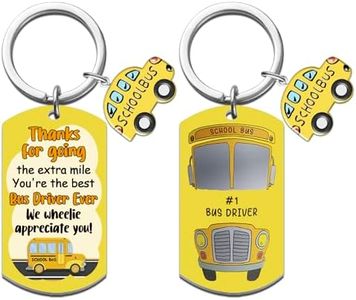 MOEXUKO Bus Driver Appreciation Gifts School Bus Driver Gifts Best School Buses Keychain Thank You Gift for Buses Drivers Birthday Thanksgiving Christmas Gift for Schoolbus Drivers Cool Keyring