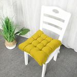 Mom's Moon Square Chair Pad Seat Cushion for Car Pad, Office Chair, Indoor/Outdoor, Dining Living Room, Kitchen with Ties-Pack of 2, 20 * 20 Inch (Beige)