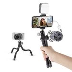 SmallRig Phone Tripod, BT-15 BeautyPod 1.5K Flexible Mini Tripod, Compatible for iPhone 14 13 12, Holds Up to 1.5kg Tripod for Lightweight Cameras/for GoPros/Mobile Devices - 3446