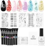 Beetles Nail Stamp Gel 16Pcs French