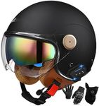 Open Face Motorcycle Bluetooth Helm