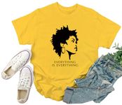 MI X TEE Black Girl Magic Shirts for Women - African Queen Lauryn Hill Concert Shirt for Afro Power Women