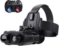 Night Vision Goggles, Night Vision Binoculars, Digital Infrared Goggles with Screen for Viewing 984ft/300m in 100% Darkness,FHD 4K Video for Hunting & Surveillance