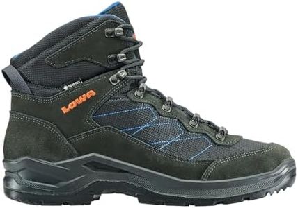 Lowa Mens Taurus Pro GTX Mid Leather Textile Boots, Anthracite, 10