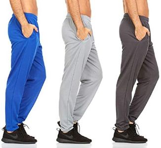 DARESAY 3 Pack: Mens Athletic Pants with Pockets, Mens Sweatpants, Men's Lightweight & Breathable Joggers (Up to 3XL)