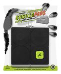 Slipstick CB145-8 GorillaPads Square Non Slip Furniture Pads/Grippers, Black, 2-1/2 Inch Pre-Scored 8 Pack