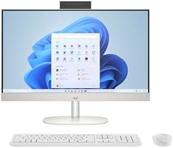 HP All-in-One 24, 13th Gen Intel Core i5-1335U,23.8inch(60.5 cm),FHD,Anti-Glare,8 GB DDR4,512GB M.2 SSD, 510SP White Wireess Keyboard and Mouse Combo,Windows 11,Shell White,5.27kg,24-cr0051in