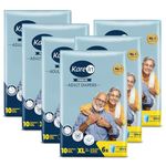 Karein Premium Adult Diaper Tape XL Size, Extra Large, Waist (127-165 cm 50-65"), 120 Unit, Long Protection Hour, Unisex, Quick & Even Absorption, Leakproof, Odour Control, Wetness Indicator