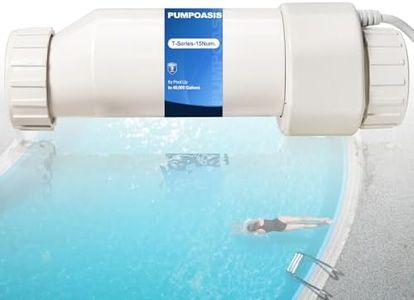 Salt Cell T Series 15 Compatible with Hayward T15/T9/T3 Cell,Compatible with AqxxRite Series,SwimPxxx,ProLogxx, AqxxPlus,Salt Generator Up to 40,000 Gallon Pools,3-Year Warrnaty,Newly Upgraded