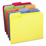 Smead 1/3-Cut File Folders, Letter Size, Primary Assorted Colors, 100 Per Box (11943)