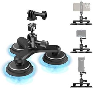 SMALLRIG 2-in-1 Magnetic Suction Cup Mount for Gopro, Car Camera Mount Outside for Action Cameras, with Ball Head Magic Arm 4468