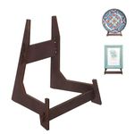 DMREFIT Wooden Easel stand plate Stands for Display Decorative Picture Frame Stand, Easel ,Book , Plate Holder (8 inch 4 pack)