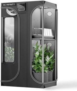 AC Infinity CLOUDLAB 632D 2-in-1 Advance Grow Tent, 36”x24”x72” Thickest 1 in. Poles, Highest Density 2000D Diamond Mylar Canvas, 3x2 for Hydroponics Indoor Growing