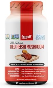 Reishi Mushroom Capsules - Strongest DNA Verified 1500mg Per Serving - Organic Red Reishi Mushrooms - DNA Verified Ganoderma Lucidum & Ganoderma Applanatim - Third Party Tested - 90 Capsules/Pills