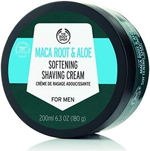 The Bo-dy Sh-op Maca Root & Aloe Softening Shaving Cream for Men - Feel Refreshed And Moisturised
