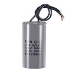 sourcing map CBB60 Run Capacitor 10uF 450V AC 2 Wires 50/60Hz Cylinder 74x38mm for Air Compressor Water Pump Motor