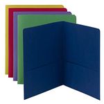 Smead Campus.org Two-Pocket Folder, Assorted Colors, 50 Per Box (87863)