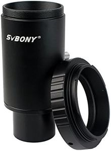 Svbony Adaptador T2, 1.25" Adaptador Camara Telescopio Tubo Extensión Anillo T Adaptadores Fotográficos, Accesorios para Telescopios Compatible con Canon EOS & Rebel SLR y DSLR