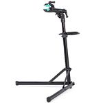 cyclists Bike Repair Stand - Max 55lbs - Aluminum - 360° Rotating - Height Adjustable - Portable - Magnetic Tool Tray