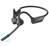 MONODEAL Bone Conduction Headphones with Mic,Open Ear Headphones Wireless BT 5.1/Mute Function/Multi-Point Capable,Air Conduction Headphones with Mic,for Driving Home Office