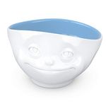 FiftyEight TV Cup, Bowl, Crazy in Love, for Müsli and Dessert, Porcelain, Ocean (Inside), 500ml, T01