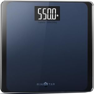 RunSTAR 550lb Bathroom Digital Scale for Body Weight with Ultra-Wide Platform and Large LCD Display, Accurate High Precision Scale with Extra-High Capacity, FSA HSA Eligible