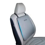 WELLGIVER Car Backrest Cushion with Memory Foam | 2 Years Warranty | Orthopedic Lumbar Support for Back Pain Relief, Spine Alignment, Comfortable Long Rides - 17 x 14 x 3 Inch | Grey Mesh Cover