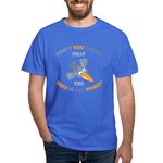 CafePress - The Bird is The Word Dark T-Shirt - 100% Cotton T-Shirt Royal