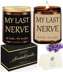 My Last Nerve Candle Gifts, Funny Birthday Gifts for Best Friend Women, Coolest Gifts for Women, Gift Ideas for Women, Girlfriend, Wife, Her, Mom, BFF, Sister - 100h Scented Candles Gifts