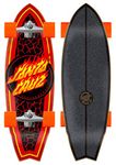 Complete Cruiser Surf Wave Flame Dot Shark 9.85 x 31.52