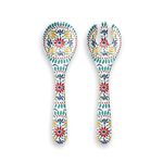 Auntie Morags Purely Home Re-usable Rio Medallion Melamine Salad Servers