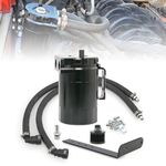 Ruien Oil Catch Can Kit Oil Separator Reservoir Tank Engine Polish Baffled Compatible with 2011-2019 Ford F150 2.7EB 3.5EB 5.0 Passenger Side
