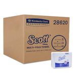 Scott 28620 Multifold Paper Towels (M Fold), 16 Packs, 250 Pulls/Pack, (Total 4,000 Sheets), 24x19.1 cm