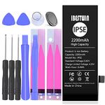 Battery for iPhone SE IBESTWIN Upgraded High Capacity 2200mAh Replacement Battery for IP SE with Full Remove Tool Kit Adhesive and Instruction