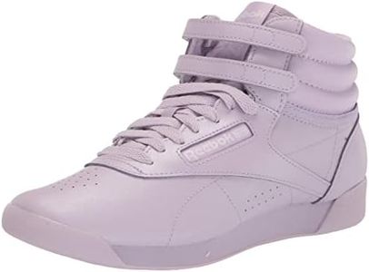 Reebok Women's Freestyle Hi High Top Sneaker, Purple Oasis/White, 6.5
