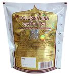 Colorina Hina Gujrati Herbal Henna Powder, Natural Black 6.1, 50g (Pack of 5) | Colors Hair not Skin