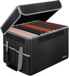 File Storage Box Fireproof Document bag A4 Collapsible Suspension File Chest Storage Bag For Documents,Toys,Books,Certificates, Shelves,Closet,Home,Office,Car Trunk(Only Box)