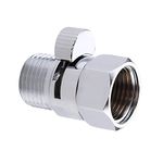 KES Water Flow Control Valve Brass Shut Off Valve Shower Head Valve Regulator for Showerhead and Handheld Shower Chrome, K1140B-CH