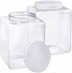 Elsjoy 2 Pack 1.3 Gallon Plastic Ja