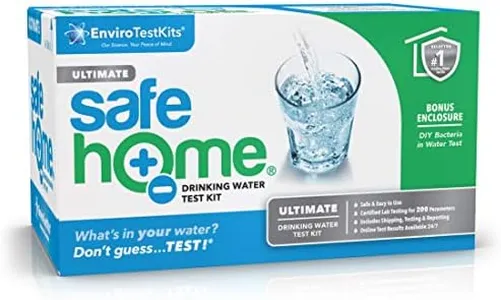 Safe Home® ULTIMATE Drinking Water Test Kit – Comprehensive Testing for 200 Different Parameters at our EPA Certified Laboratory – Lab Fees & Return Shipping Included