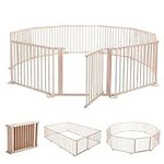 Kidbot Wooden Playpen Kids Activity