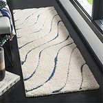 Modern Bedside Runner Fluffy Shaggy Carpet & Rugs (Multicolor 2 X 6 Feet Runner)