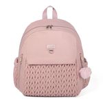 SEWBOO Diaper Bag,Newborn Baby Backpack,Waterproof and Stylish Travel Back Pack with Changing Pad for Women and Girls, Dusty Rose, Middle, Middle Size