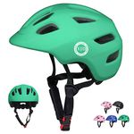 XJD Toddler Helmet Kids Bike Helmet Child Multi-Sport Adjustable Helmet for Kids Ages 5-8 Years Old Boys Girls Baby Infant Helmet Safety Cycling Bicycle Skateboard Helmet, Green S