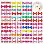 Pets Empire Mixed Styles Small Dog Pink Hair Clips Cat Puppy Pet Hair Bows Hair Barrettes Crown Hairpin Party Birthday Grooming Hair and Color with Rubberband (Pack of 12)