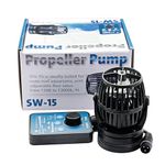 Jebao SW-15 Wave Maker Pump for Marine Aquarium Reef Fish Tank,Fit 12-60 inch Tank,132-3466 GPH